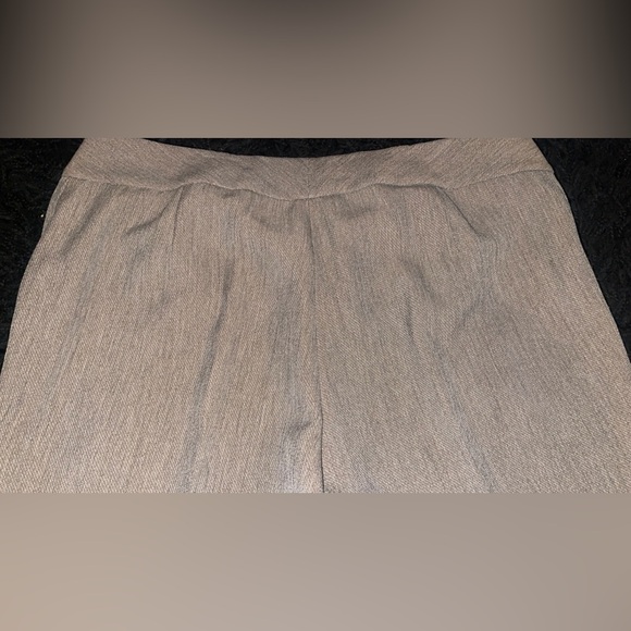 Oatmeal Stretch Twill Bootcut Dress Pants Size 6, Minimalist Tailored Trousers - Picture 9 of 9